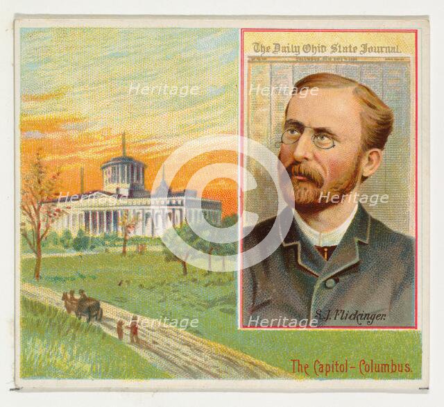 S.J. Flickinger, The Columbus Daily Ohio State Journal, from the American Editors series (..., 1887. Creator: Allen & Ginter.