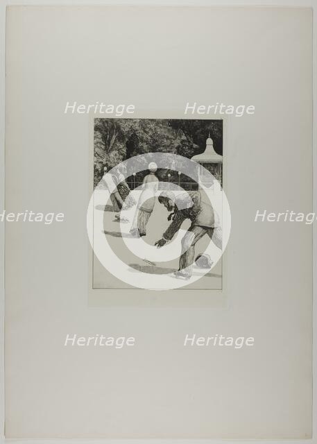 A Glove: Action, 1881. Creator: Max Klinger.