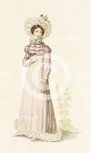 Fashion Plate (Public Promenade or Summer Visiting Dress), 1819. Creator: John Bell.