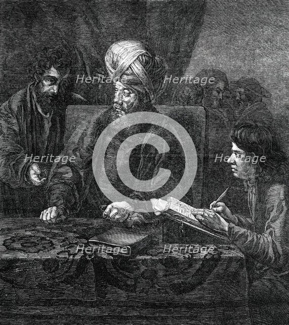 The Owner of the Vineyard Paying his Labourers..., 1850. Creator: Unknown.