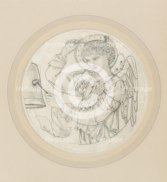 Angel playing on bells, 1865. Creator: Sir Edward Coley Burne-Jones.