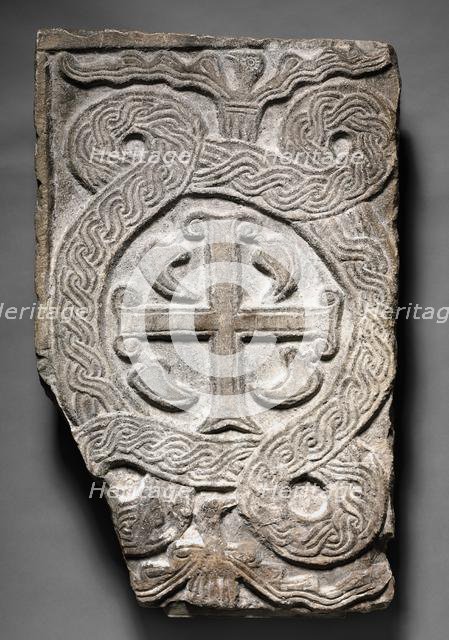 Transenna Panel with a Cross, 700s-800s. Creator: Unknown.