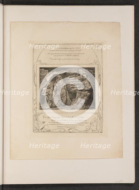 Job Rebuked by His Friends, 1825. Creator: William Blake.