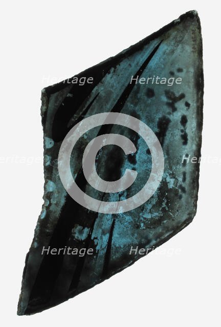 Glass Fragment, French (?), 14th century (?). Creator: Unknown.