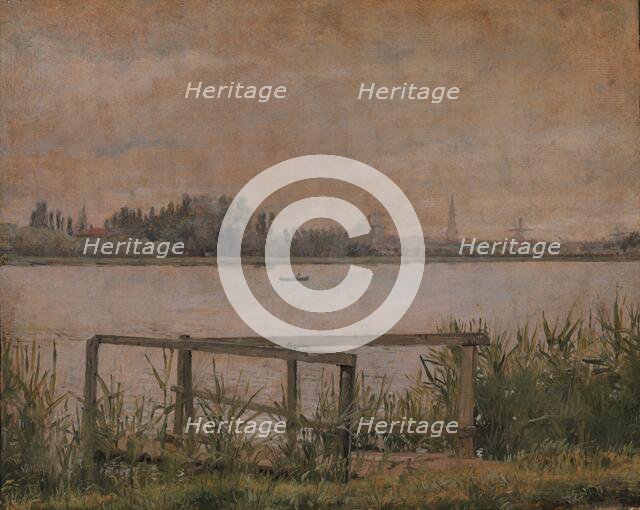 View of Copenhagen seen from Dosseringen, 1835-1838. Creator: Christen Købke.