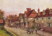 'Chiddingstone from the Corner of the Churchyard', 1907. Artist: William Biscombe Gardner.