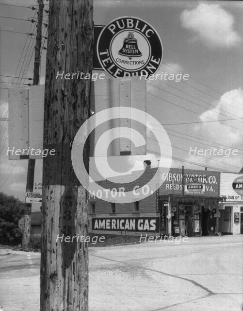 Highway corner, Reedsville, West Virginia, 1935. Creator: Walker Evans.