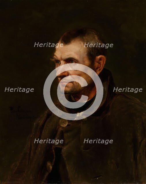 Figure Study of the Farmer Florian Killian, 1872. Creator: Eilif Peterssen.