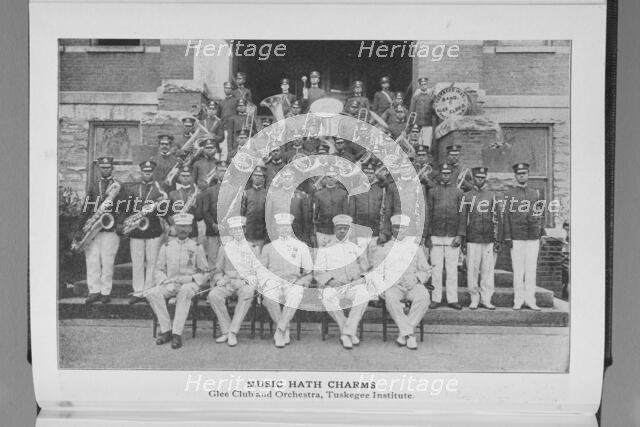 Music hath charms; Glee Club and Orchestra, Tuskegee Institute, 1917. Creator: Unknown.