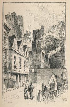 'The Castle from Thames Street. A Bit of the Outer Walls', 1895. Artist: Unknown.