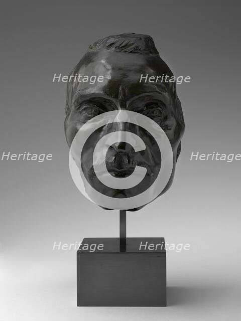 Portrait Mask of Etienne Carjat, model c. 1891, cast after 1907. Creator: Jules Dalou.