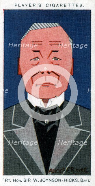 William Joynson-Hicks, 1st Viscount Brentford, British statesman, 1926. Artist: Alick P F Ritchie