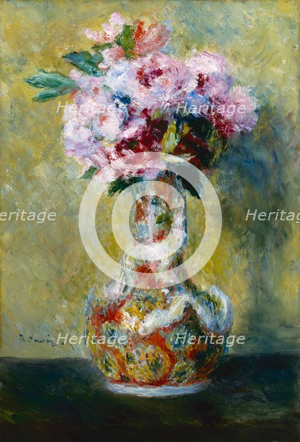 Bouquet in a Vase, 1878. Artist: Renoir, Pierre Auguste (1841-1919)
