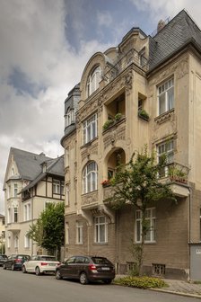 Jugenstil house,  Villa Rauner, Cranachstrasse 10, Weimar, Germany, (1905), 2018. Artist: Alan John Ainsworth.