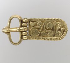 Gold Buckle, Avar, 700s. Creator: Unknown.