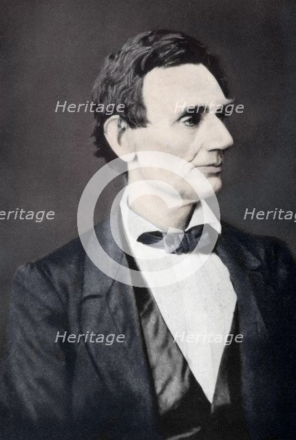 Abraham Lincoln, 16th President of the United States, 1860s, (1933). Artist: Unknown