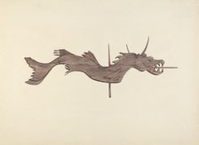 Dragon Weather Vane, 1935/1942. Creator: Dorothy Hay Jensen.