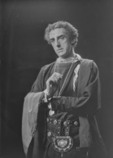 Walter Hampden, in costume, 1919 June 3. Creator: Arnold Genthe.
