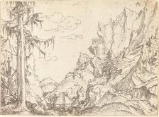 Mountain Landscape, 1510/1525. Creator: Erhard Altdorfer.