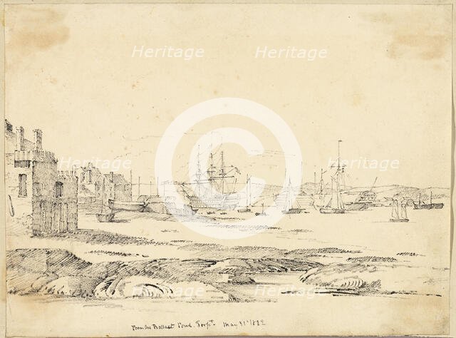 From the Ballast Pond, 1822. Creator: Unknown.