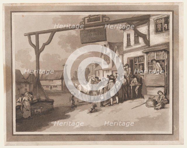 Crawley (An Excursion to Brighthelmstone), June 1, 1790., June 1, 1790. Creators: Thomas Rowlandson, Samuel Alken.