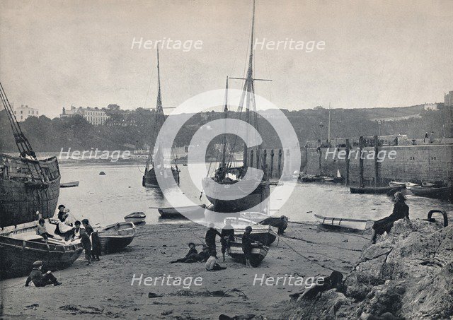 'Tenby - In the Harbour', 1895. Artist: Unknown.