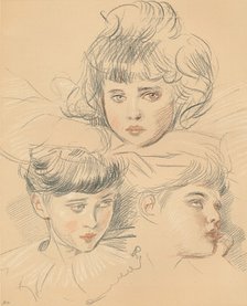 A sketch for a portrait of children, c1897. Artist: Paul Helleu.