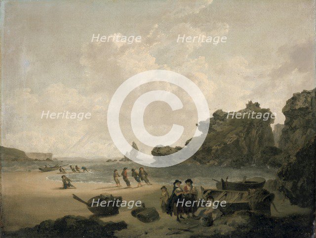 'The Stack Rock', 1793-94. Artist: Julius Caesar Ibbetson.