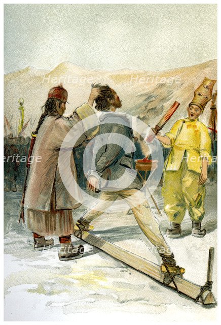 'The hot iron torture', 1898.Artist: FA Brockhaus