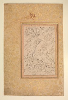 Dragon and Clouds, ca. 1600. Creator: Attributed to Sadiqi Beg.