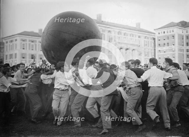 Push Ball Scrimmage, Columbia, between c1910 and c1915. Creator: Bain News Service.