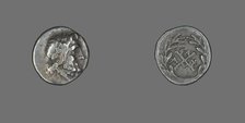 Hemidrachm (Coin) Depicting the God Zeus Amarios, 191-146 BCE. Creator: Unknown.