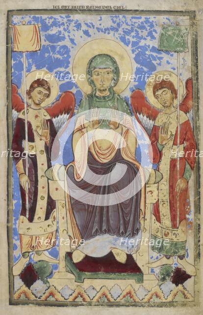 The Virgin enthroned, between two archangels, 1121-1161.  Creator: Unknown.