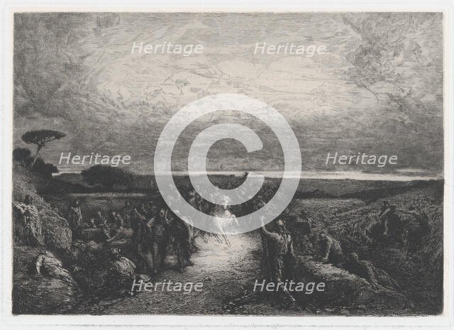 Campagne de Rome, 19th century. Creator: François-Nicolas Chifflart.