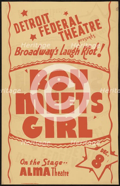 Boy Meets Girl, Detroit, [193-]. Creator: Unknown.