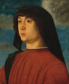 Portrait of a Young Man in Red, c. 1480. Creator: Giovanni Bellini.