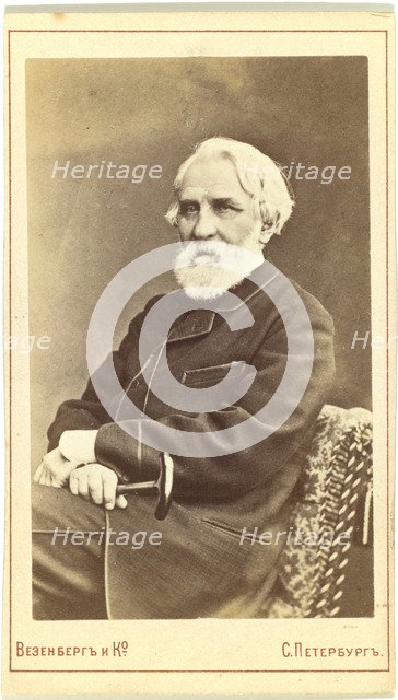 Portrait of the author Ivan S. Turgenev (1818-1883), Between 1880 and 1886.