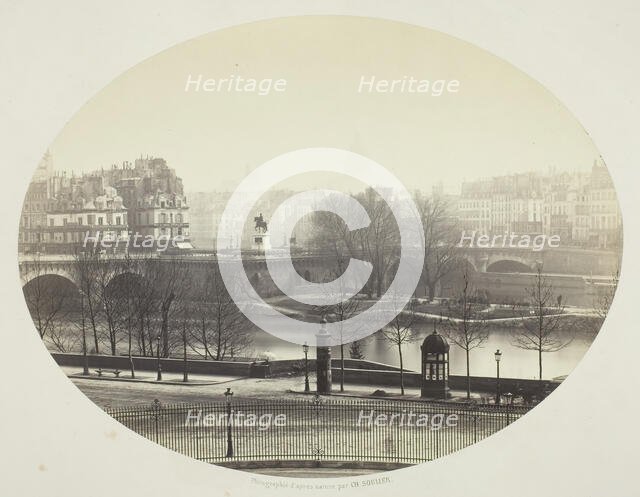 The Pont Neuf in Paris, 1860/75. Creator: Charles Soulier.
