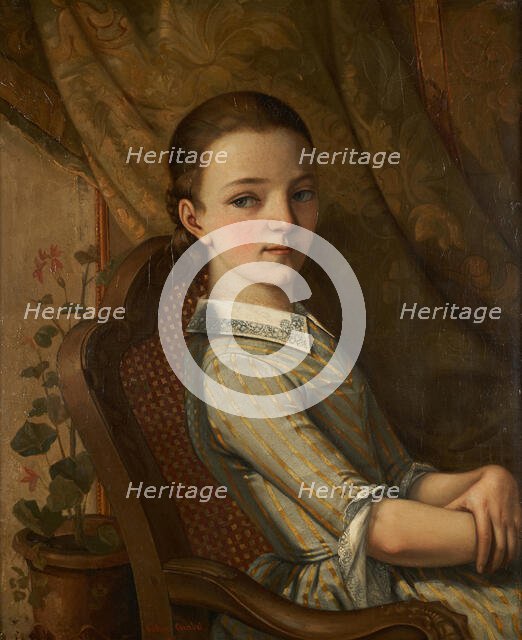 Portrait de Juliette Courbet, 1844. Creator: Gustave Courbet.