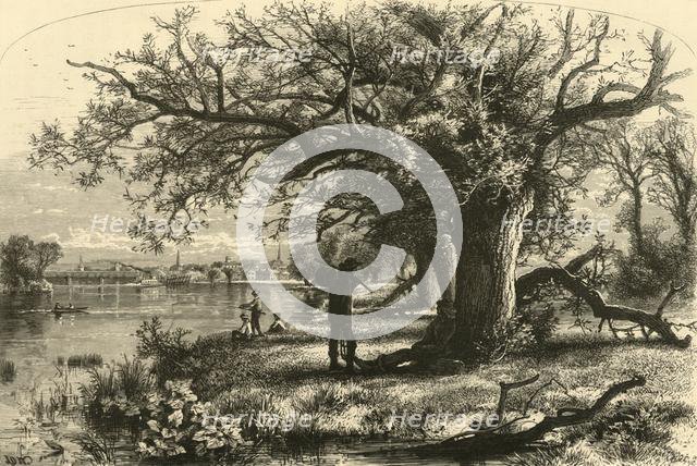 'The Connecticut, above Middletown', 1874.  Creator: James L. Langridge.