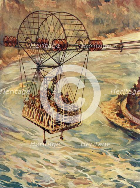 'Crossing The Niagara Falls By Cable Car', c1930. Creator: Unknown.