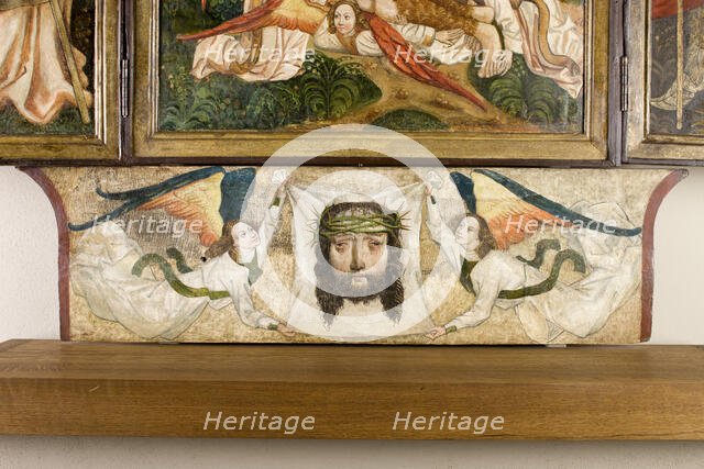 Veil of St Veronica Held by Two Angels, Altar Retable from the Church in Moszczenica Nizna..., c1480 Creator: Unknown.