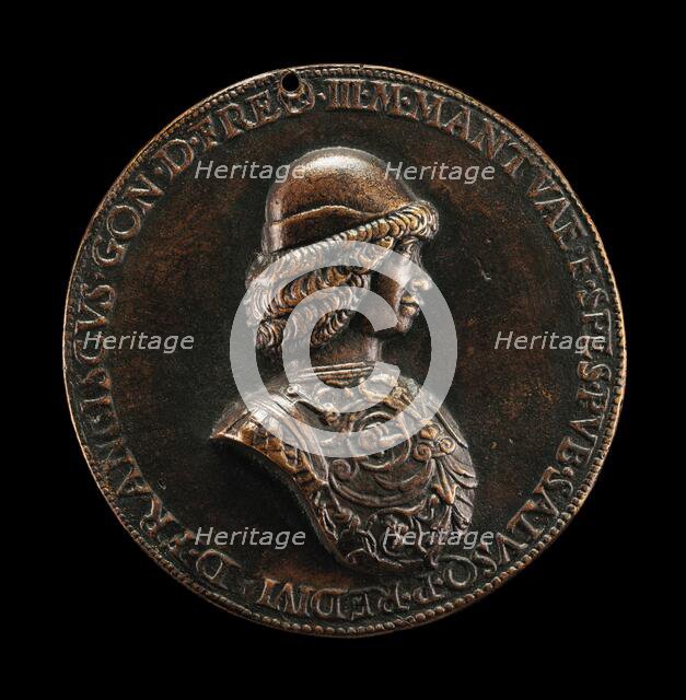 Francesco II Gonzaga, 1466-1519, 4th Marquess of Mantua 1484 [obverse], probably 1484. Creator: Bartolommeo di Virgilio Melioli.