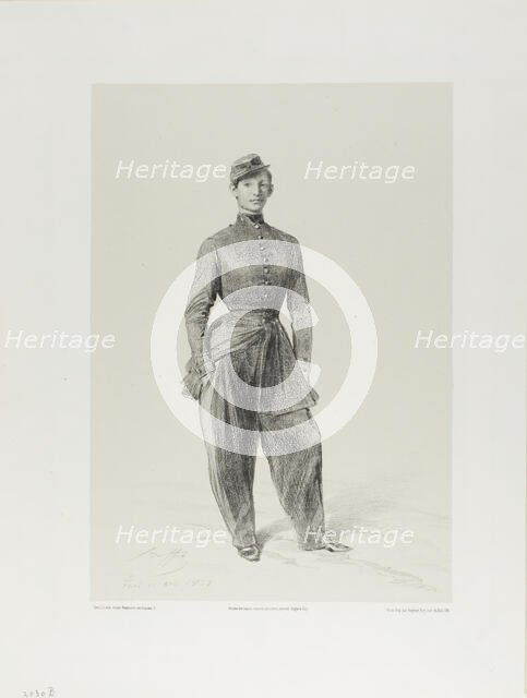 Portrait of Auguste Raffet, 1857. Creator: Auguste Raffet.