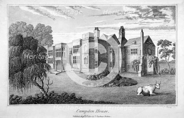Campden House, Kensington, London, 1820.           Artist: J Scott