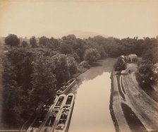 Morris Canal From Green's Bridge, c. 1895. Creator: William H Rau.