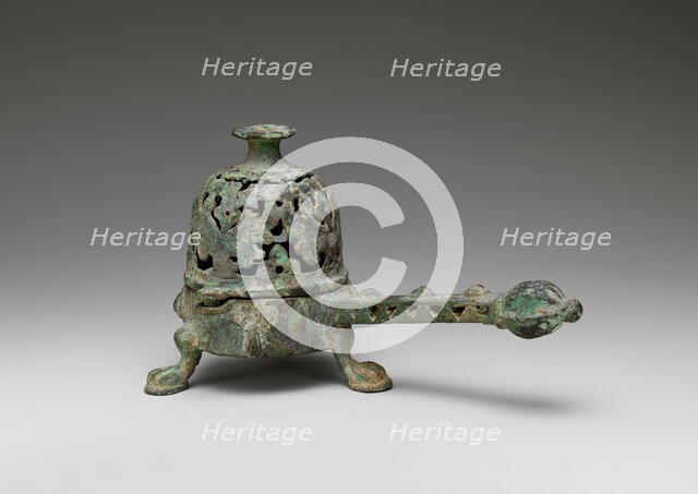 Incense Burner with Domed Cover, Iran, 8th-9th century. Creator: Unknown.