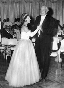 Princess Margaret dancing with Sir Alexander Bustamante, Jamaica, 1962. Artist: Unknown