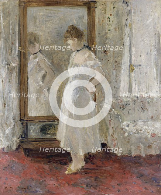 The cheval glass, 1876. Artist: Morisot, Berthe (1841-1895)