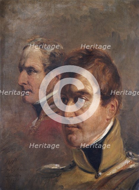 Portrait of British Major-Generals Sir Frederick Ponsonby Sir Colin Campbell, 1821. Artist: Jan Willem Pieneman.